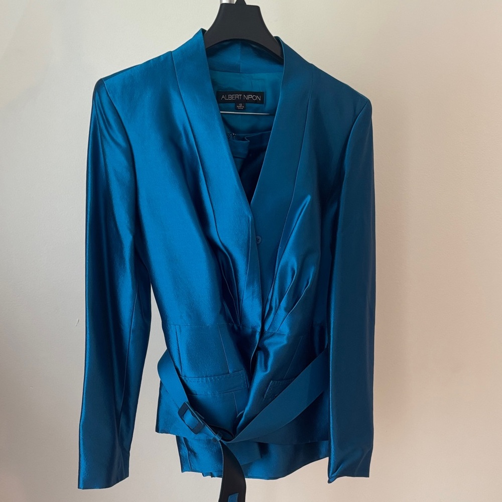 Albert Nipon Blue Suit